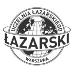 Logo Uczelnia Łazarskiego PL grey80